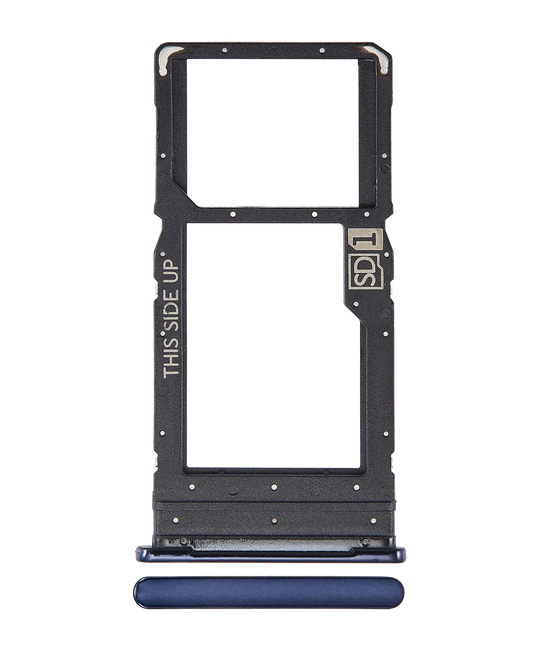 Single Sim Card Tray For Motorola One 5G (XT2113 / 2020) (Oxford Blue) - Motorola replacement part - product image 1 - SKU 107082025528