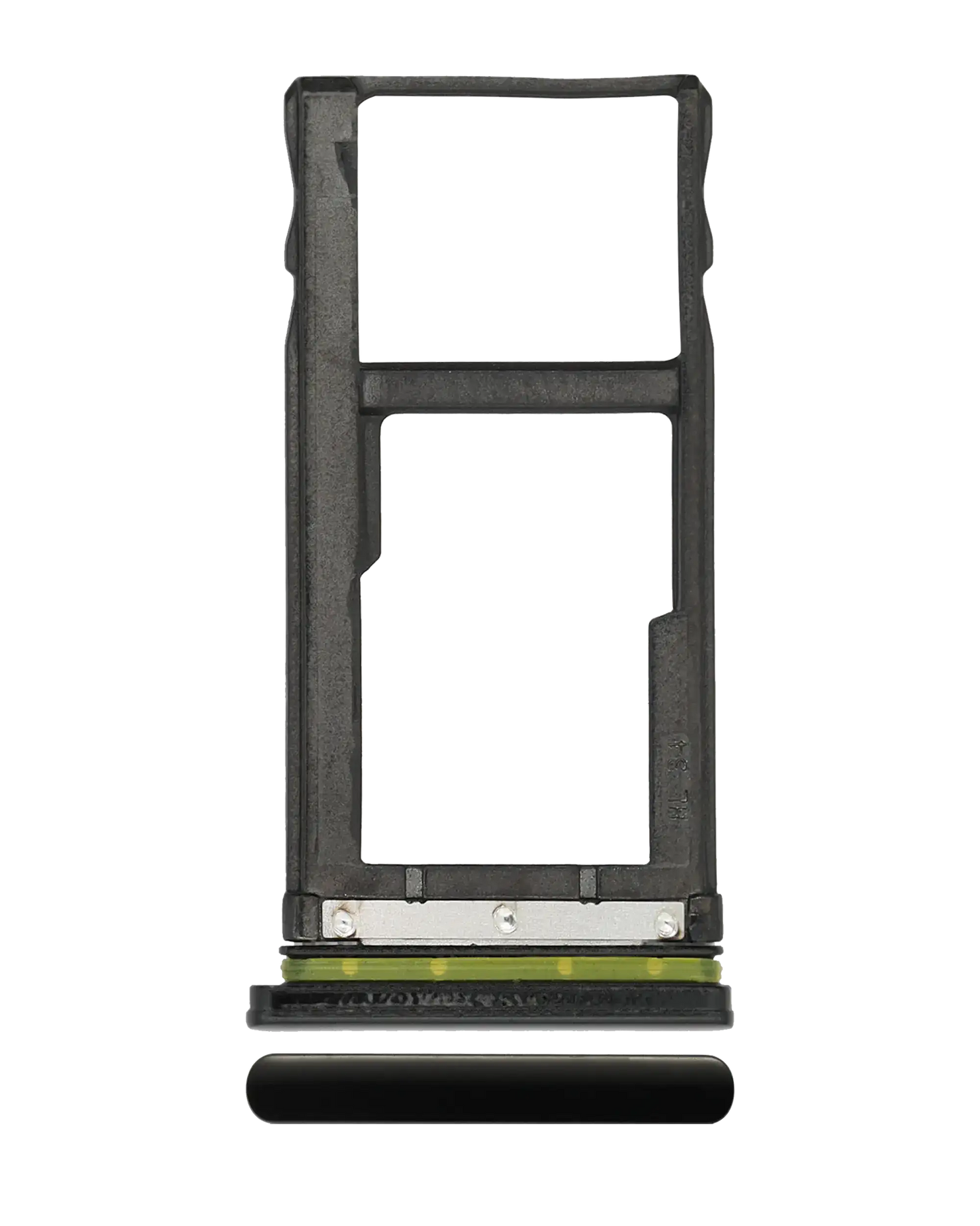 Single Sim Card Tray For Motorola One Vision (XT1970 / 2019) / P50 (XT1970 / 2019) (Black) - Motorola replacement part - product image 1 - SKU 107082062038