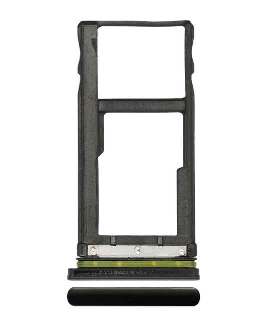 Single Sim Card Tray For Motorola One Vision (XT1970 / 2019) / P50 (XT1970 / 2019) (Black) - Motorola replacement part - product image 1 - SKU 107082062038