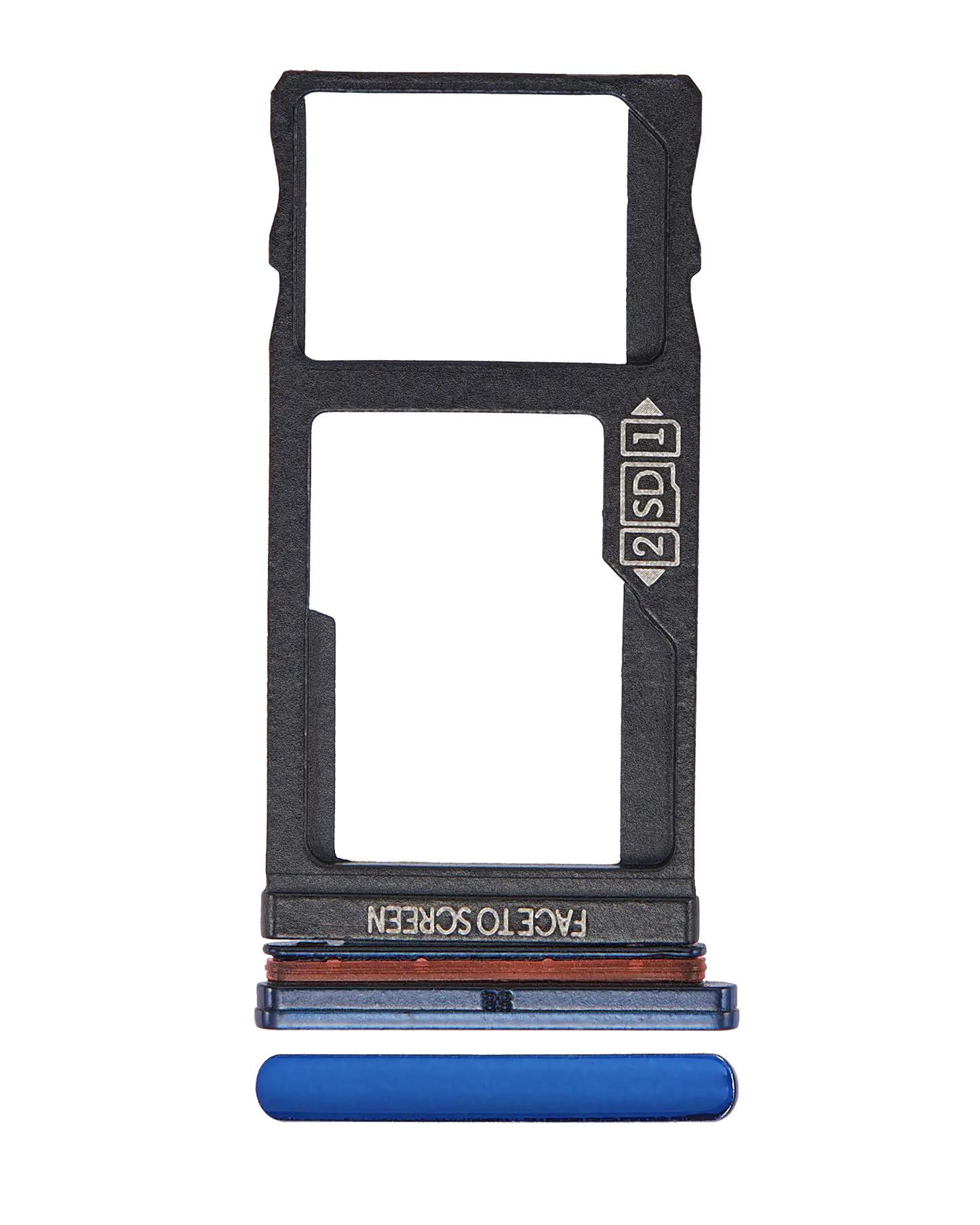 Dual Sim Card Tray For Motorola One Vision (XT1970 / 2019) / P50 (XT1970 / 2019) (Blue) - Motorola replacement part - product image 1 - SKU 107082062040