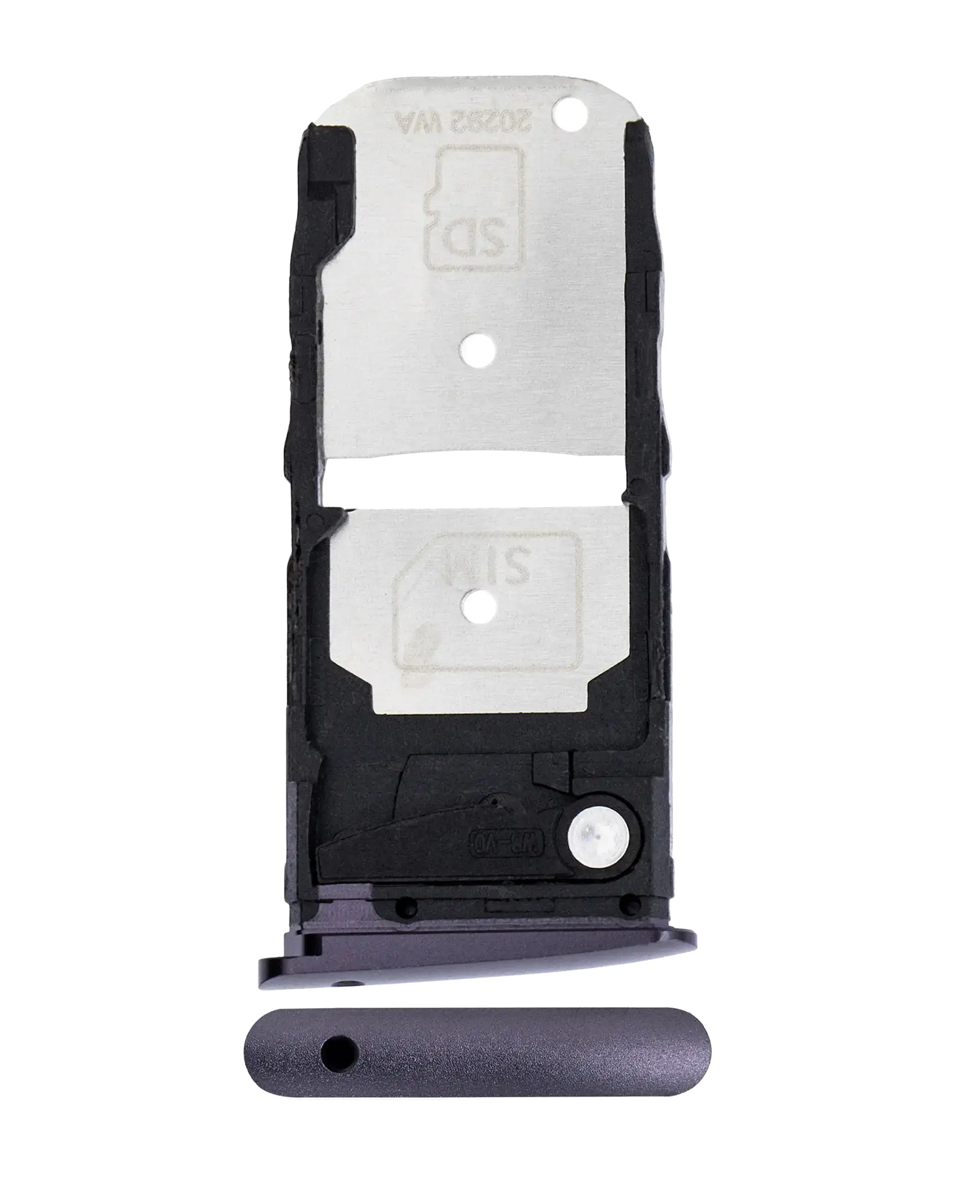Sim Card Tray For Motorola Moto Z4 Play (2019) (Black) - Motorola replacement part, primary product view, SKU 107082049927