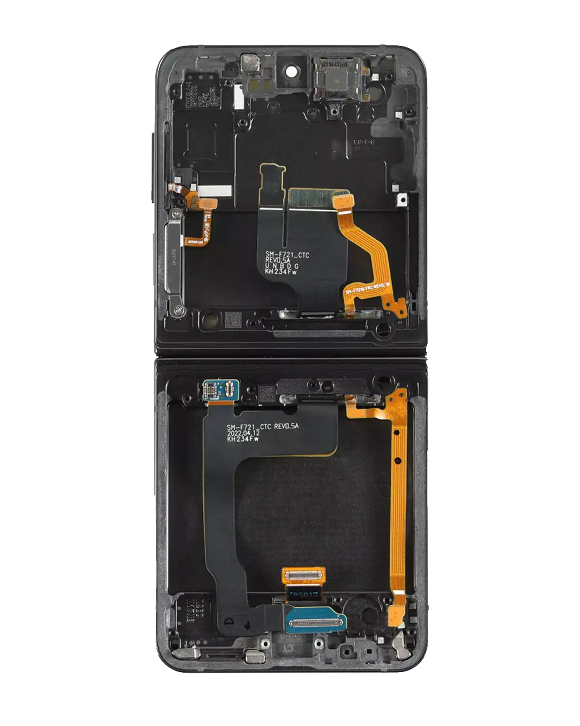 Buy Inner OLED Assembly With Frame For Samsung Galaxy Z Flip 4 5G (US & International) (Service Pack) (Navy) - High Quality Replacement Part - View 3 | TechDrip Canada