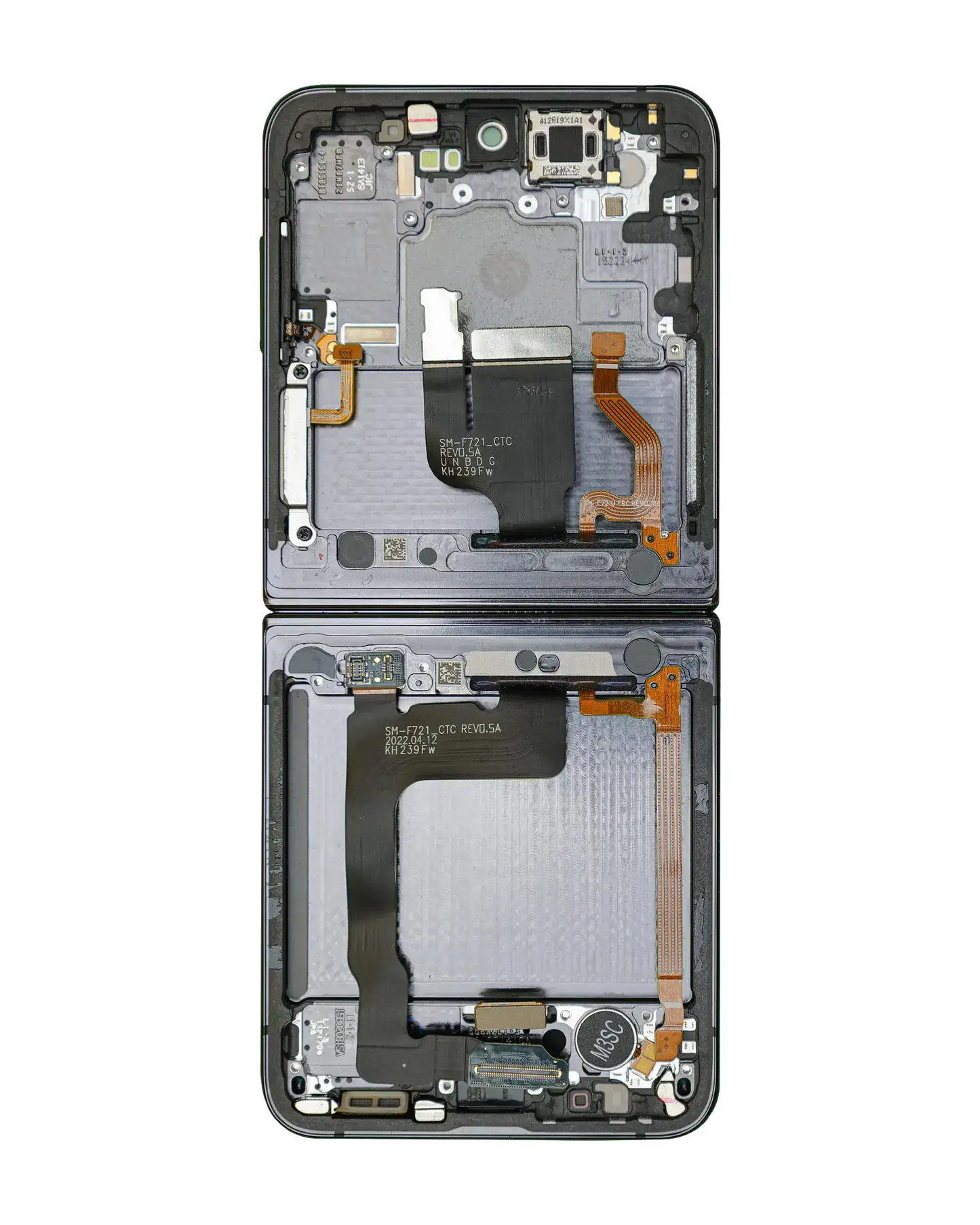 Buy Inner OLED Assembly With Frame For Samsung Galaxy Z Flip 4 5G (US & International) (Service Pack) (Graphite) - High Quality Replacement Part - View 3 | TechDrip Canada