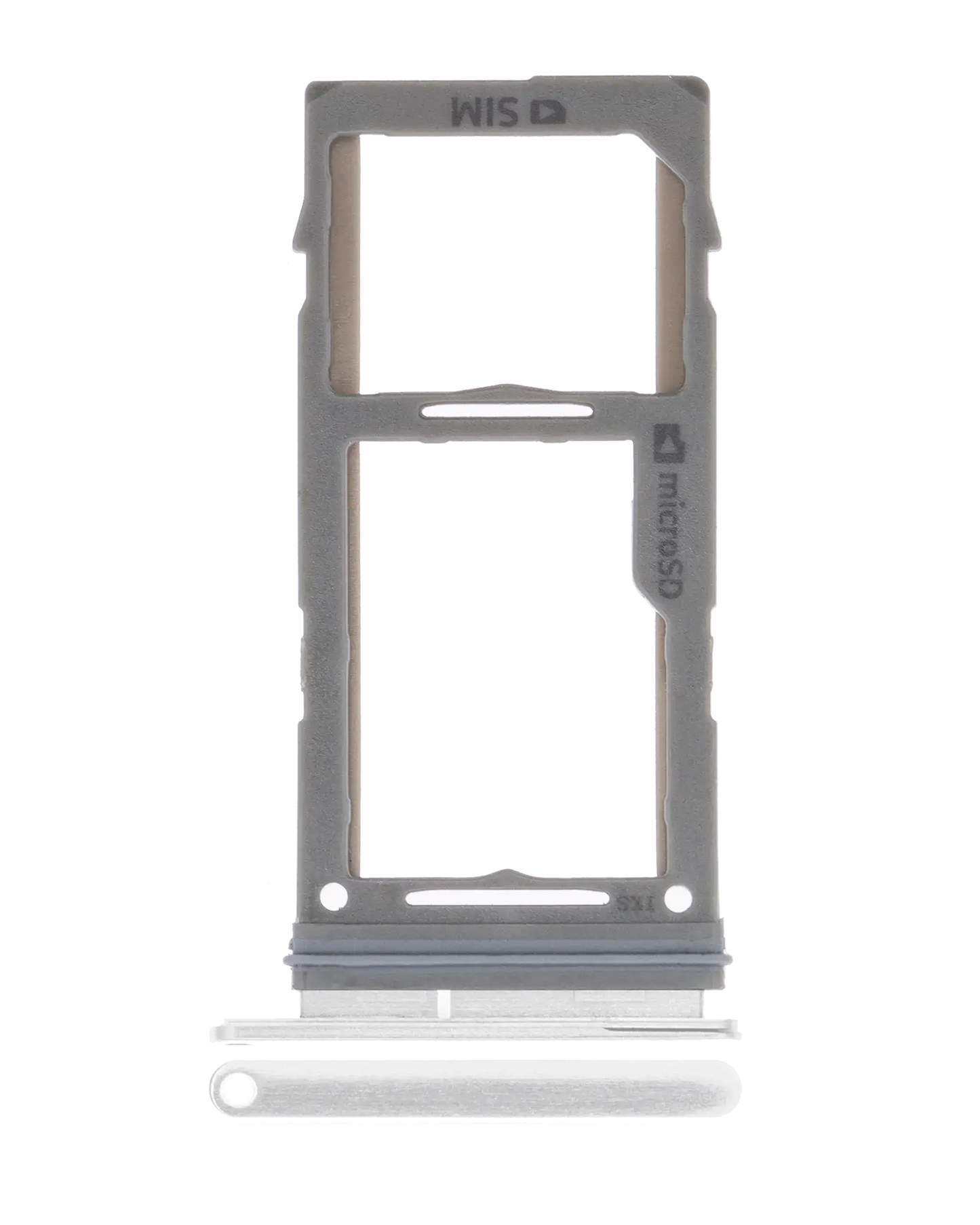 Single Sim Card Tray For Samsung Galaxy S10 / S10 Plus / S10E (Prism White)