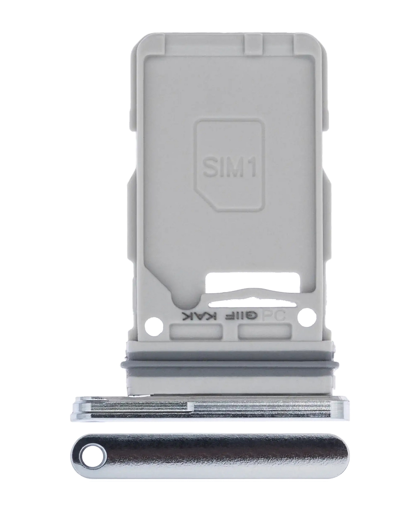 Single Sim Card Tray For Samsung Galaxy S21 Ultra (Phantom Silver)