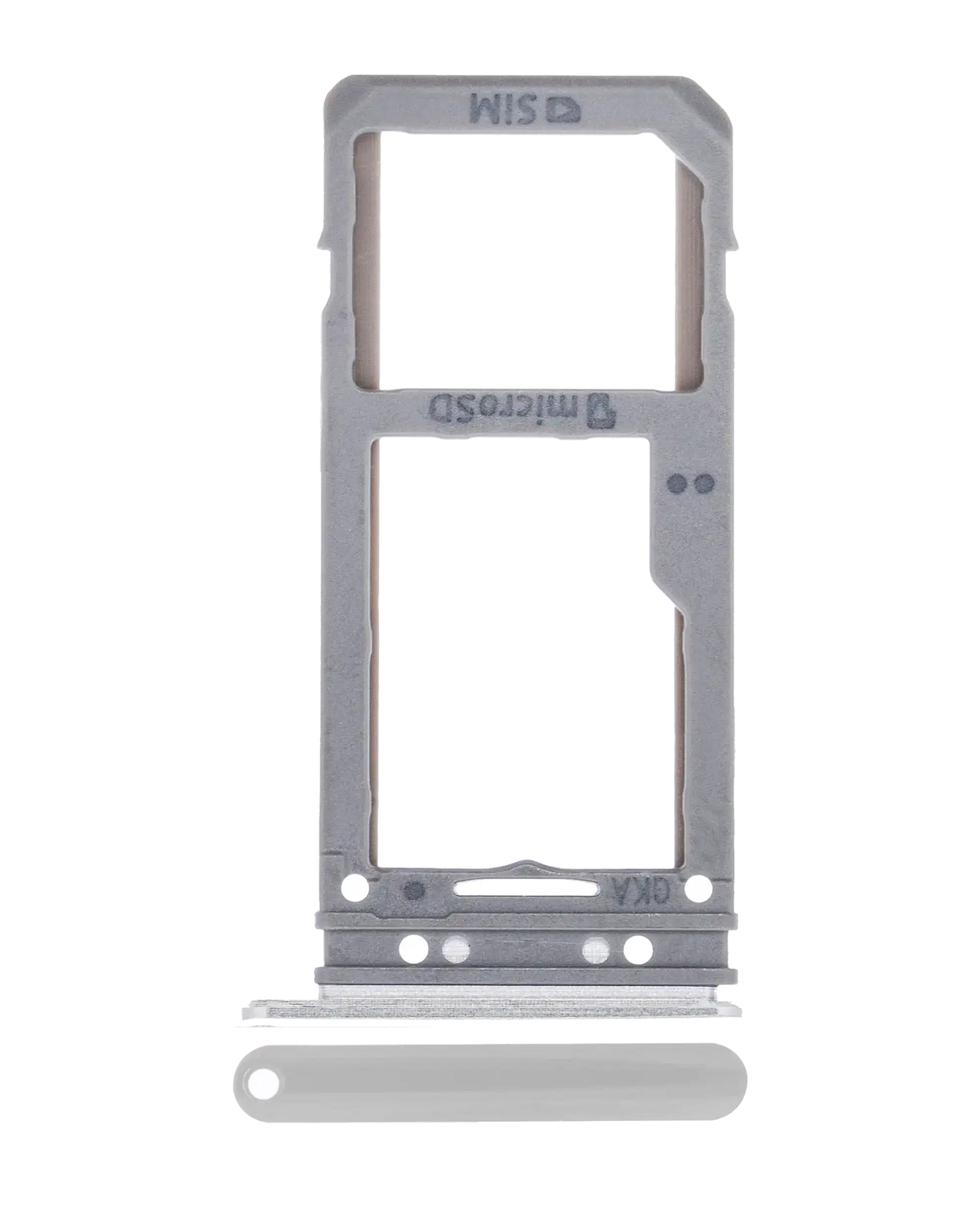 Single Sim Card Tray For Samsung Galaxy S8 / S8 Plus (Arctic Silver)