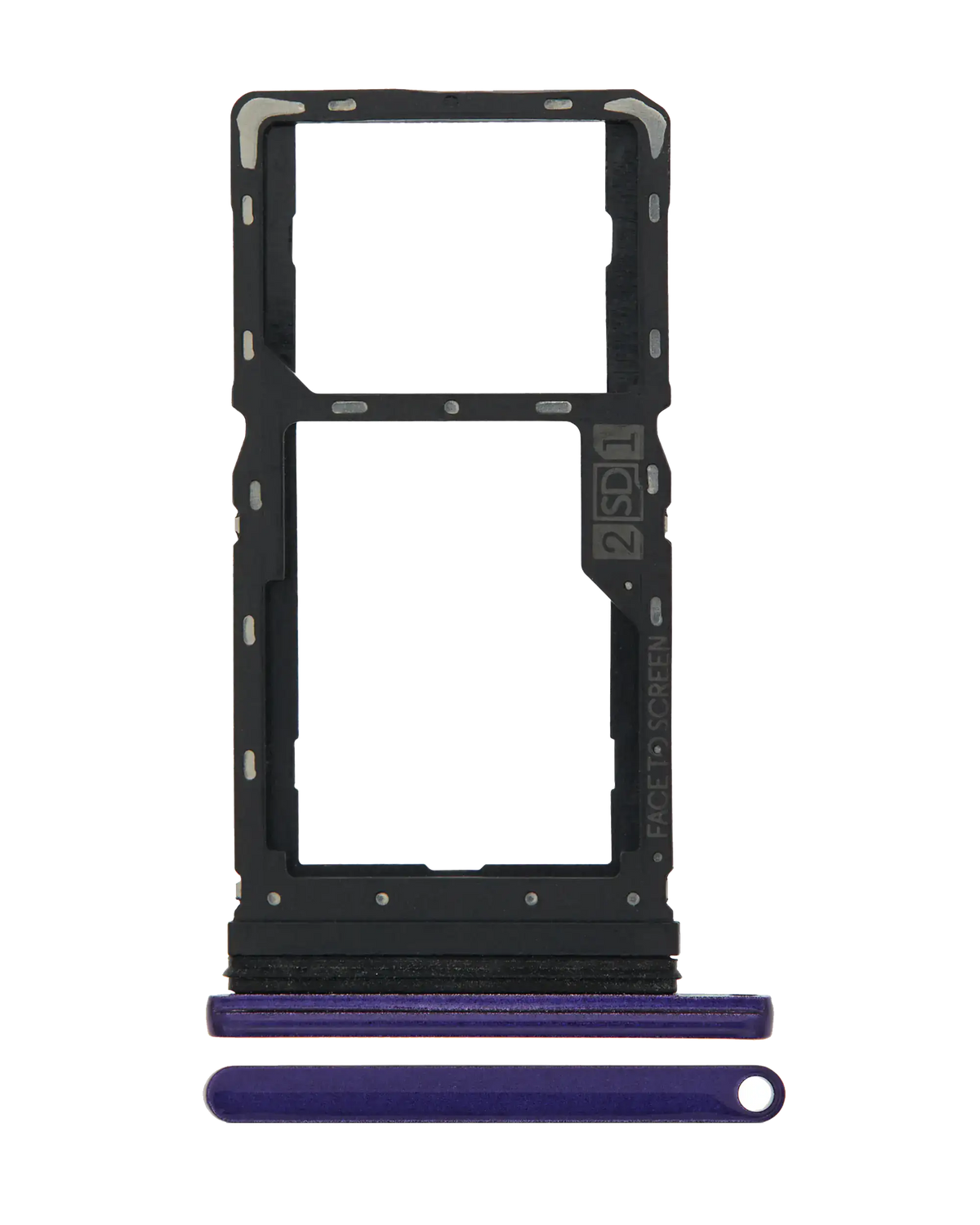 Dual Sim Card Tray For Motorola Moto G8 Play (XT2015 / 2019) (Purple) | compatible mobile phone replacement part | SKU 107085003436 | product image 1