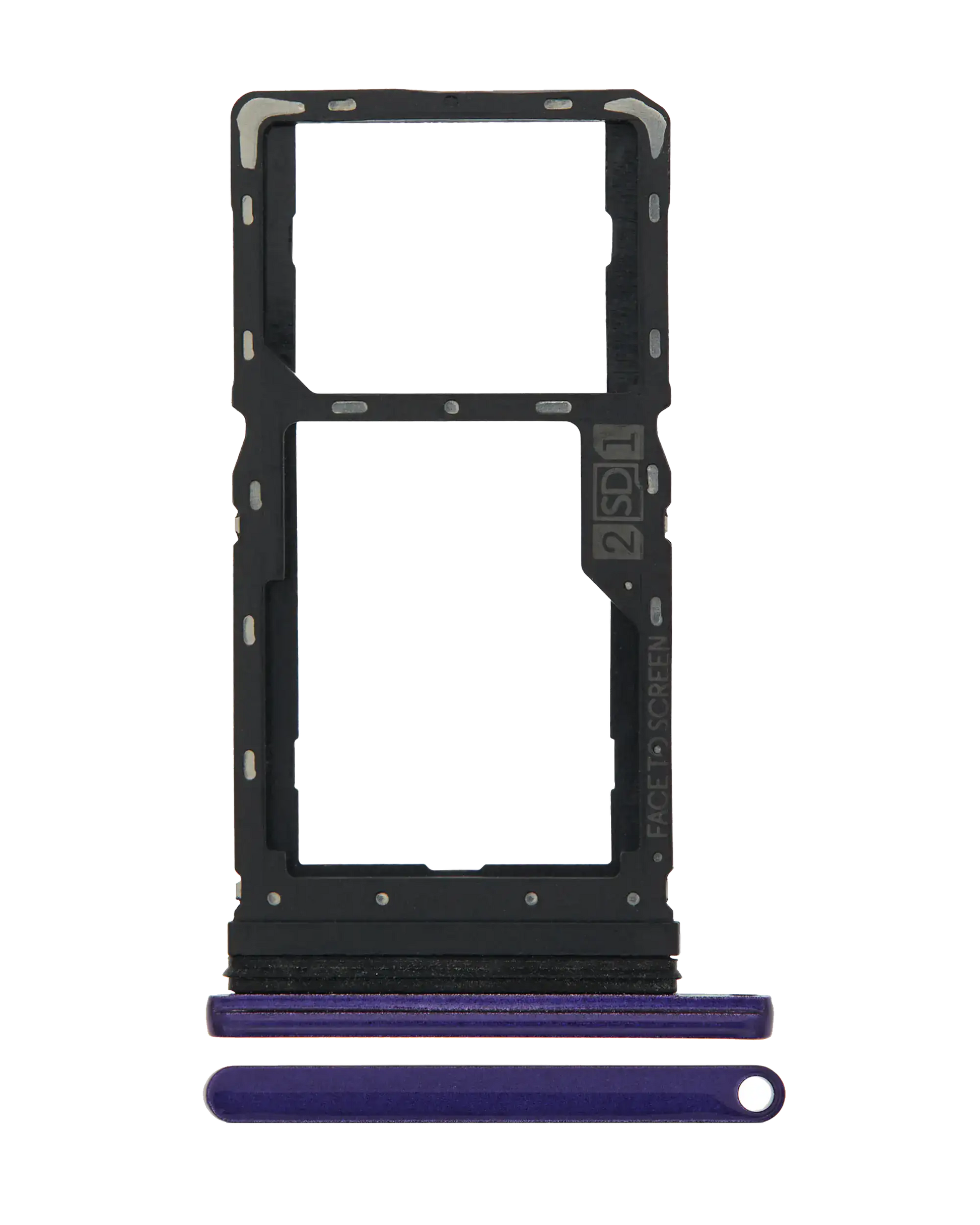 Dual Sim Card Tray For Motorola Moto G8 Play (XT2015 / 2019) (Purple) | compatible mobile phone replacement part | SKU 107085003436 | product image 1