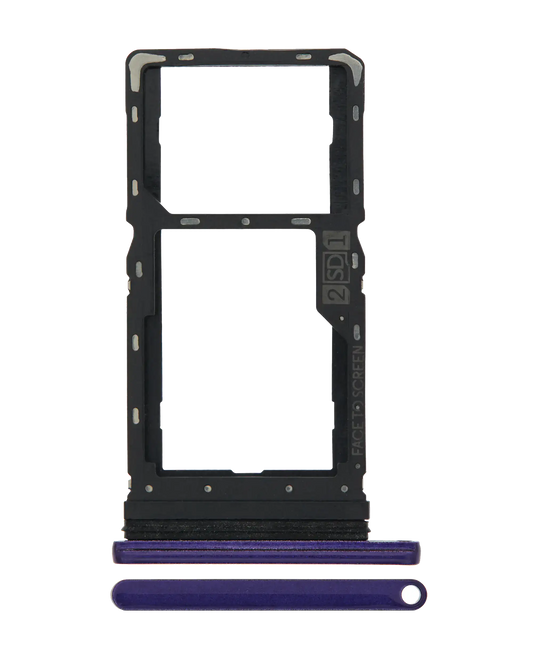 Dual Sim Card Tray For Motorola Moto G8 Play (XT2015 / 2019) (Purple) | compatible mobile phone replacement part | SKU 107085003436 | product image 1