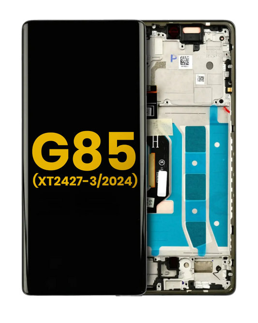 OLED Assembly With Frame For Motorola Moto G85 (XT2427-3 / 2024) (Refurbished) (Cobalt Blue) replacement part SKU 107183138920 image 1