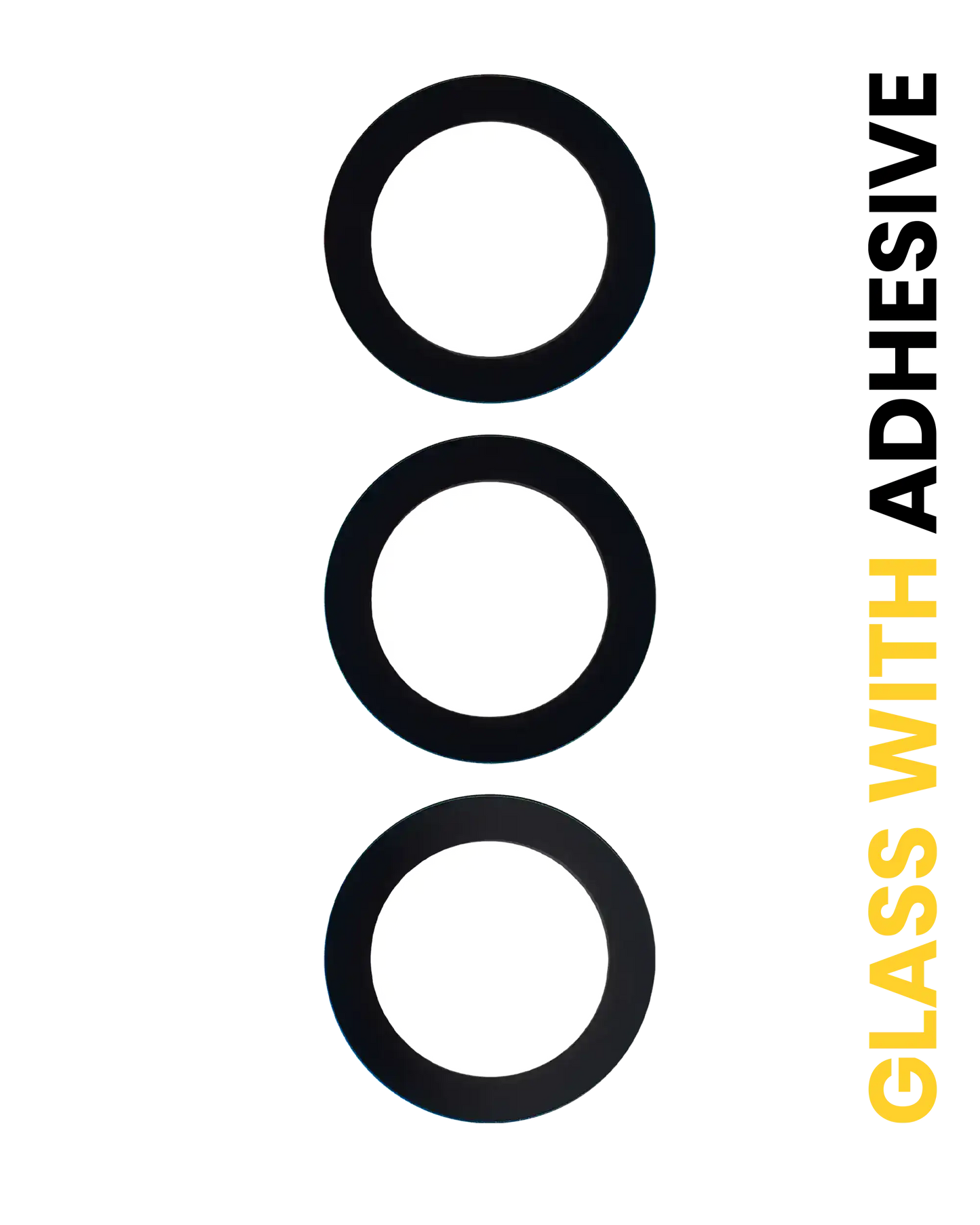 Back Camera Lens (Glass Only) With Adhesive For Samsung Galaxy S24 FE 5G (3 Piece Set)