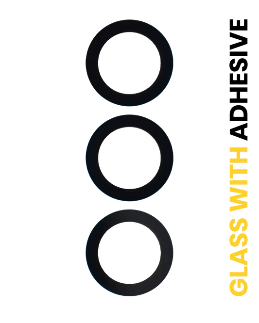 Back Camera Lens (Glass Only) With Adhesive For Samsung Galaxy S24 FE 5G (3 Piece Set)