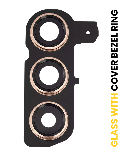 Back Camera Lens With Cover Bezel Ring For Samsung Galaxy S24 5G (Premium) (Sandstone Orange)
