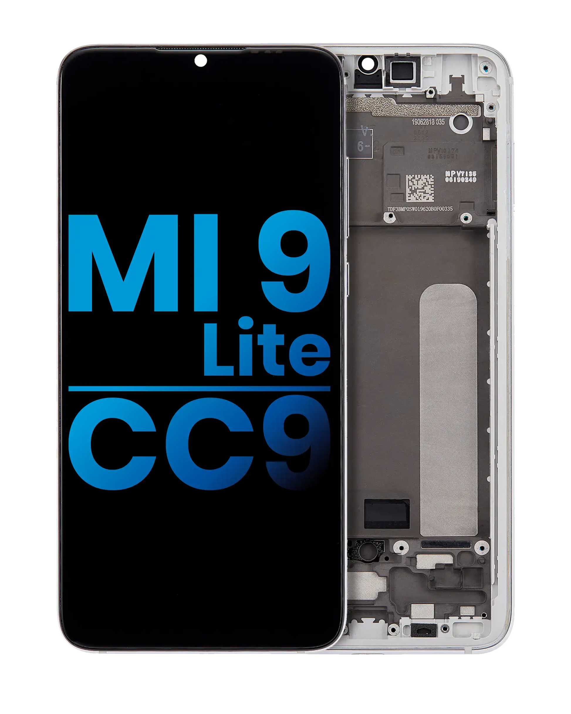 LCD Assembly With Frame For Xiaomi Mi 9 Lite / CC9 (Aftermarket: Incell) (Pearl White) - replacement part product image SKU 107082113502 - image 1