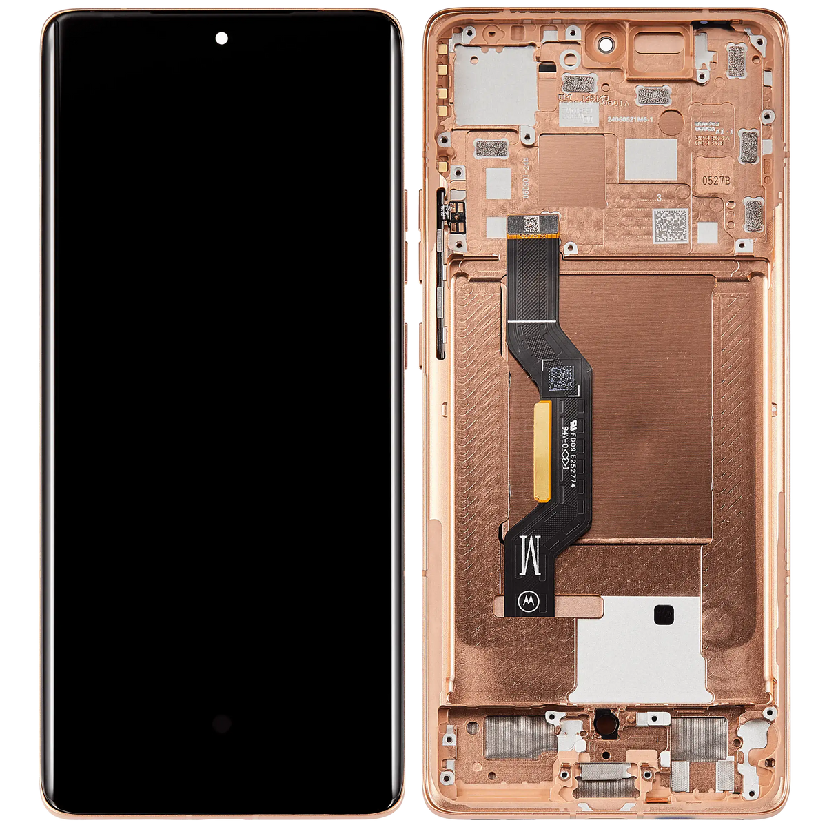 OLED Assembly With Frame For Motorola Moto Edge 50 (XT2407-3 / 2024) (Refurbished) (Peach Fuzz) | SKU 107082133254 | image 6