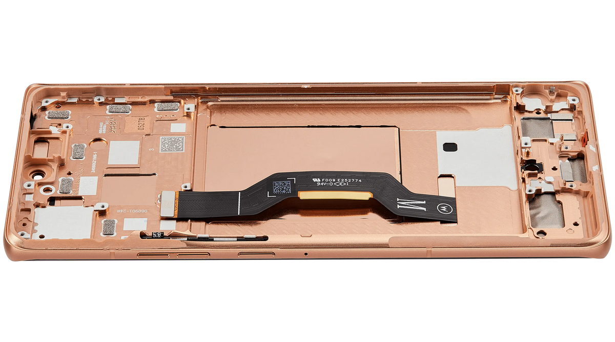 OLED Assembly With Frame For Motorola Moto Edge 50 (XT2407-3 / 2024) (Refurbished) (Peach Fuzz) | SKU 107082133254 | image 4