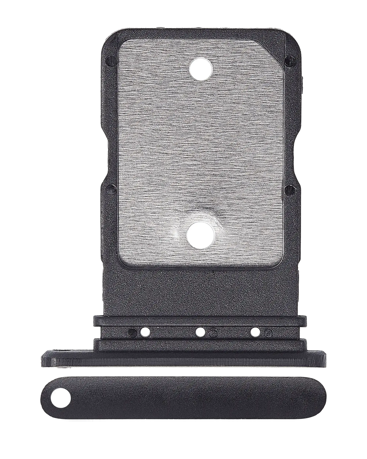 Sim Card Tray For Google Pixel 4A (Just Black) - replacement part product view
