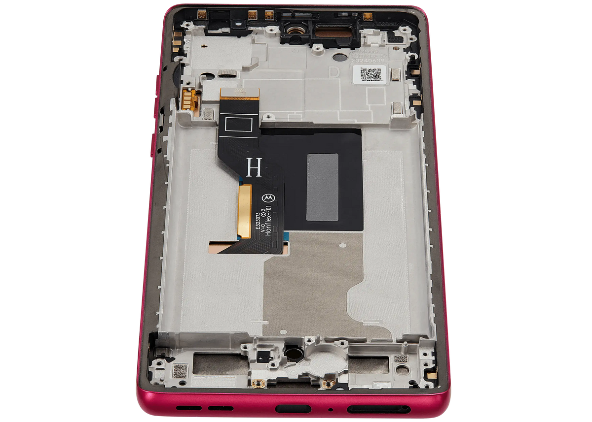 OLED Assembly With Frame For Motorola Moto Edge 50 Fusion 5G (XT2429 / 2024) (Refurbished) (Hot Pink) | SKU 107183138918 | image 3