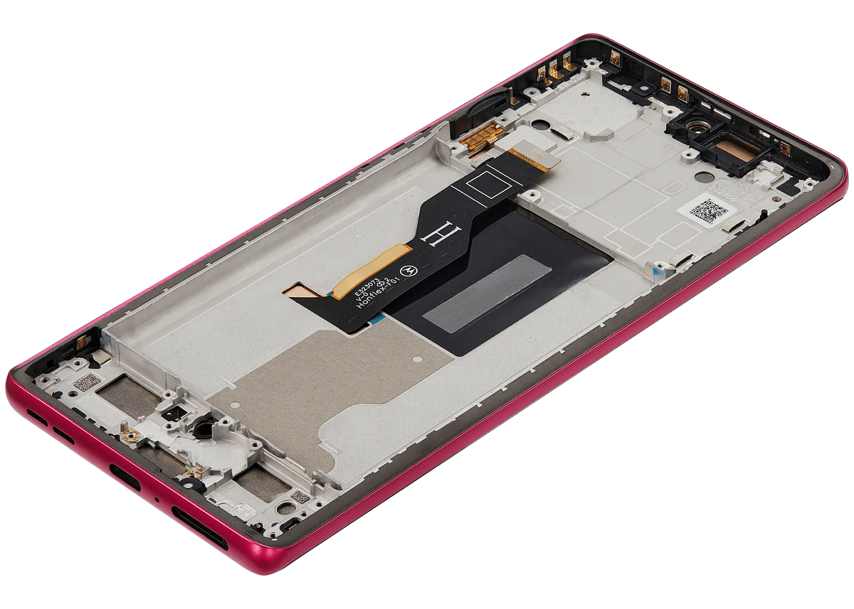 OLED Assembly With Frame For Motorola Moto Edge 50 Fusion 5G (XT2429 / 2024) (Refurbished) (Hot Pink) | SKU 107183138918 | image 2
