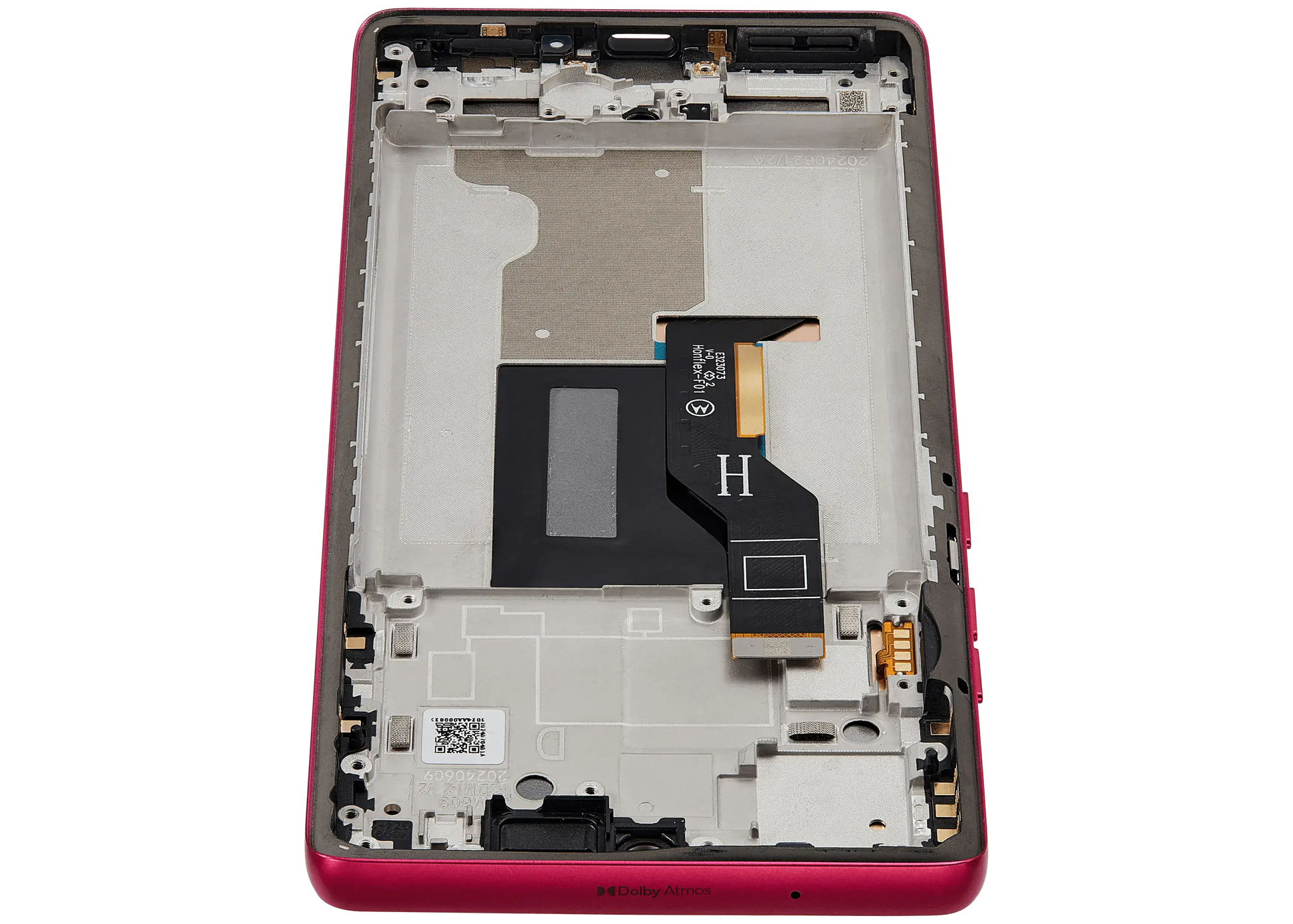 OLED Assembly With Frame For Motorola Moto Edge 50 Fusion 5G (XT2429 / 2024) (Refurbished) (Hot Pink) | SKU 107183138918 | image 4