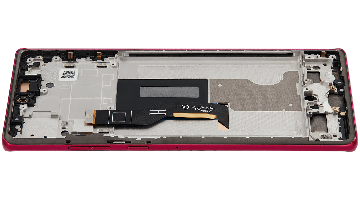 OLED Assembly With Frame For Motorola Moto Edge 50 Fusion 5G (XT2429 / 2024) (Refurbished) (Hot Pink) | SKU 107183138918 | image 5