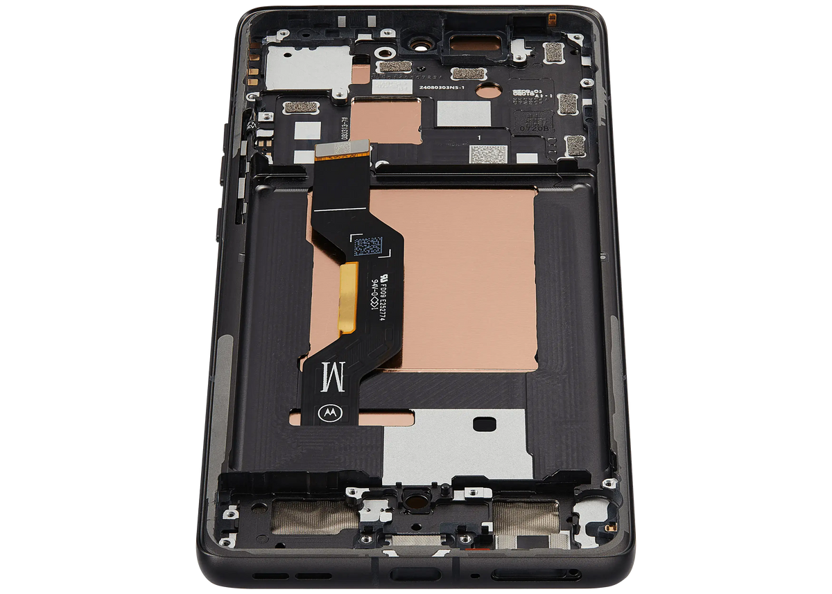 OLED Assembly With Frame For Motorola Moto Edge 50 (XT2407-3 / 2024) (Refurbished) (Koala Gray) | SKU 107183138919 | image 2