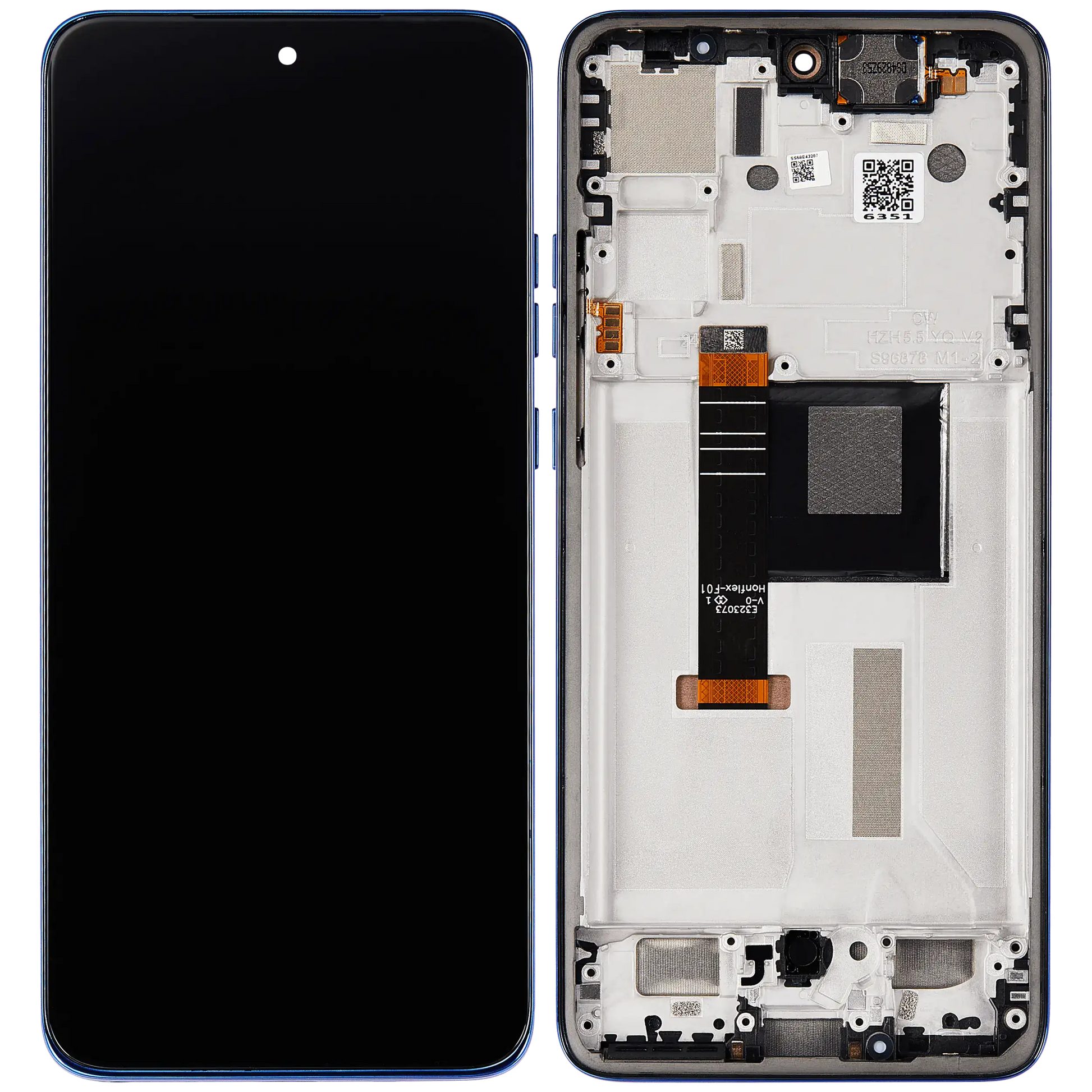 OLED Assembly With Frame For Motorola Moto Edge 50 Neo (XT2409-3 / 2024) (Refurbished) (Nautical Blue) | SKU 107082133239 | image 6