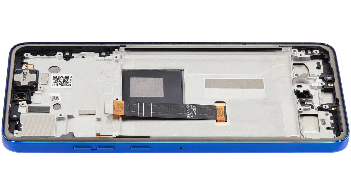 OLED Assembly With Frame For Motorola Moto Edge 50 Neo (XT2409-3 / 2024) (Refurbished) (Nautical Blue) | SKU 107082133239 | image 4