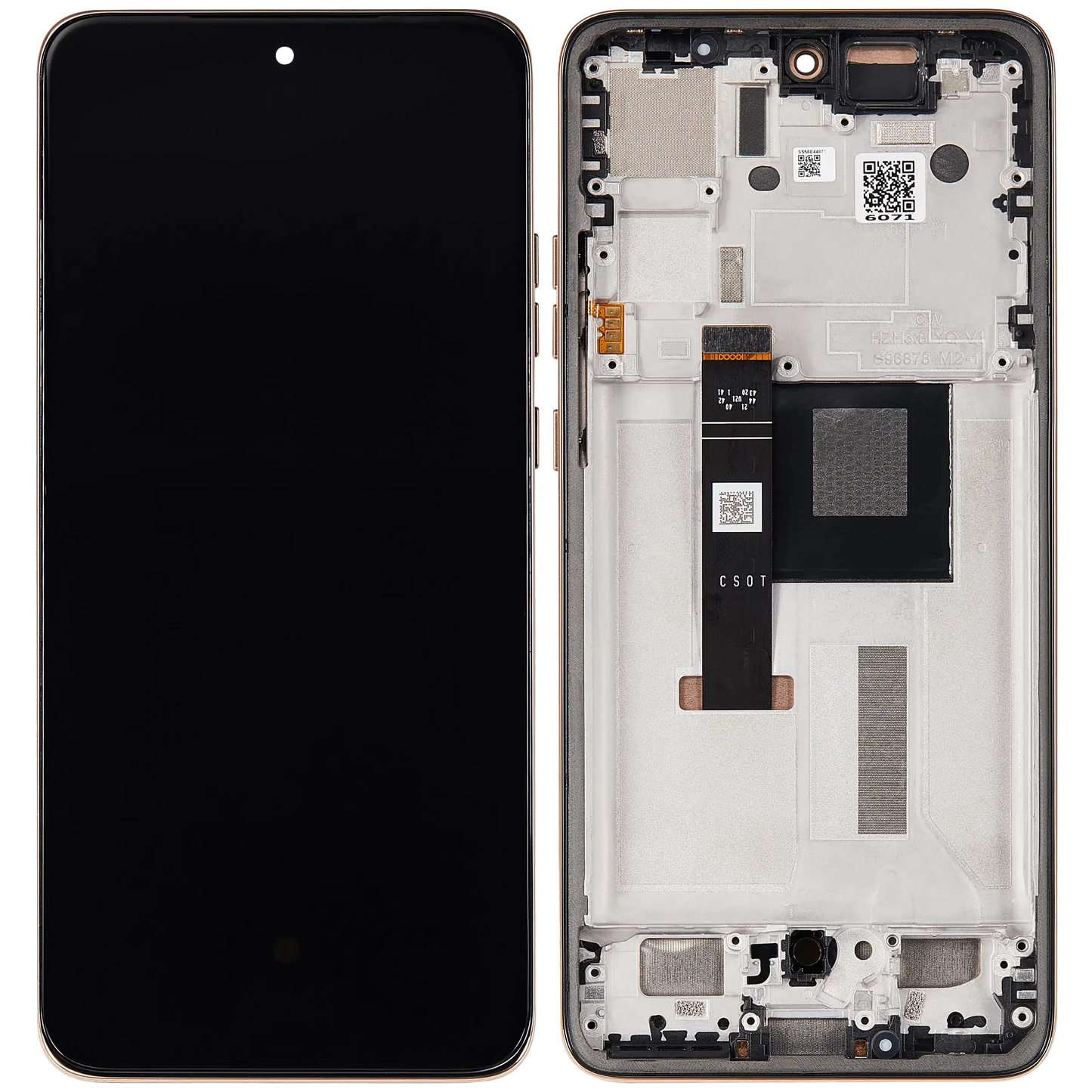 OLED Assembly With Frame For Motorola Moto Edge 50 Neo (XT2409-3 / 2024) (Refurbished) (Latte) | SKU 107082133240 | image 6