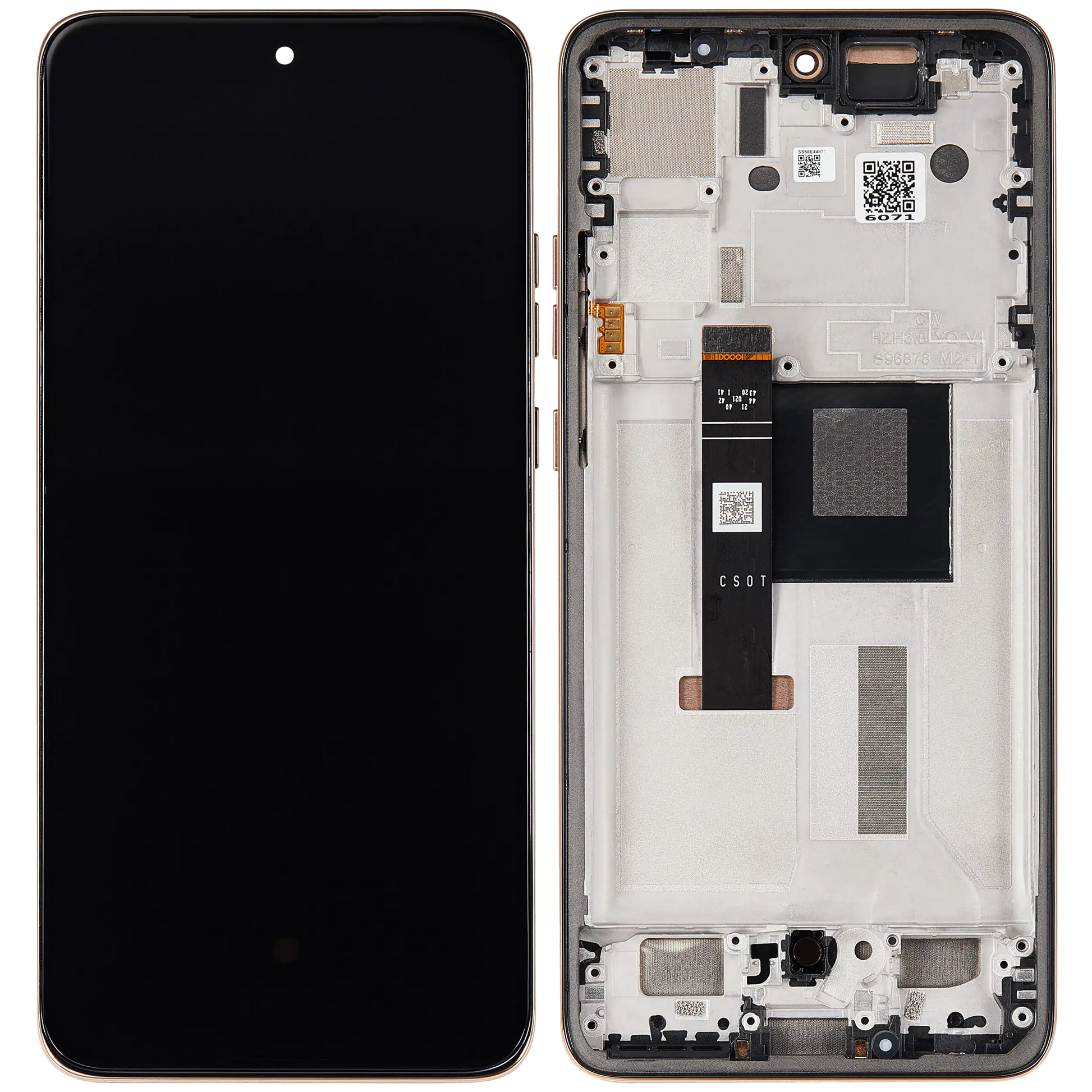 OLED Assembly With Frame For Motorola Moto Edge 50 Neo (XT2409-3 / 2024) (Refurbished) (Latte) | SKU 107082133240 | image 6