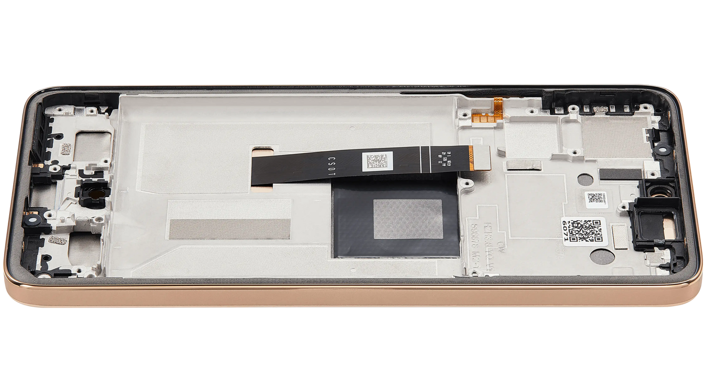OLED Assembly With Frame For Motorola Moto Edge 50 Neo (XT2409-3 / 2024) (Refurbished) (Latte) | SKU 107082133240 | image 5