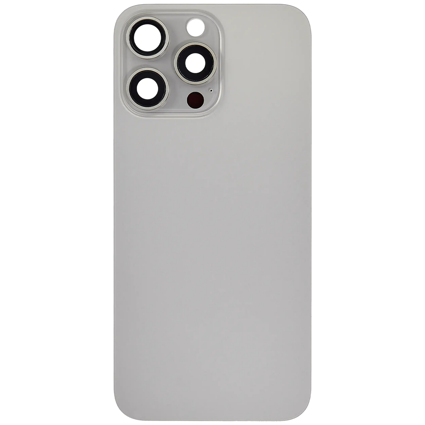 Back Glass w/ MagSafe Magnet For iPhone 15 Pro Max (Aftermarket) (Natural Titanium) (No Logo)
