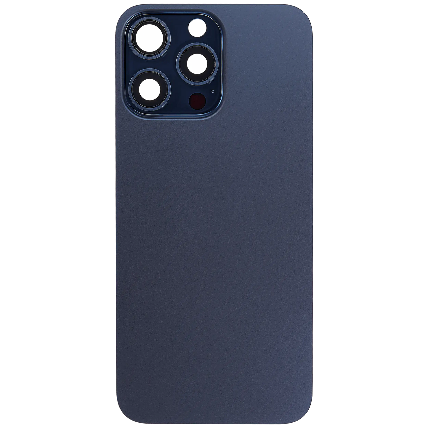 Back Glass w/ MagSafe Magnet For iPhone 15 Pro Max (Aftermarket) (Blue Titanium) (No Logo)