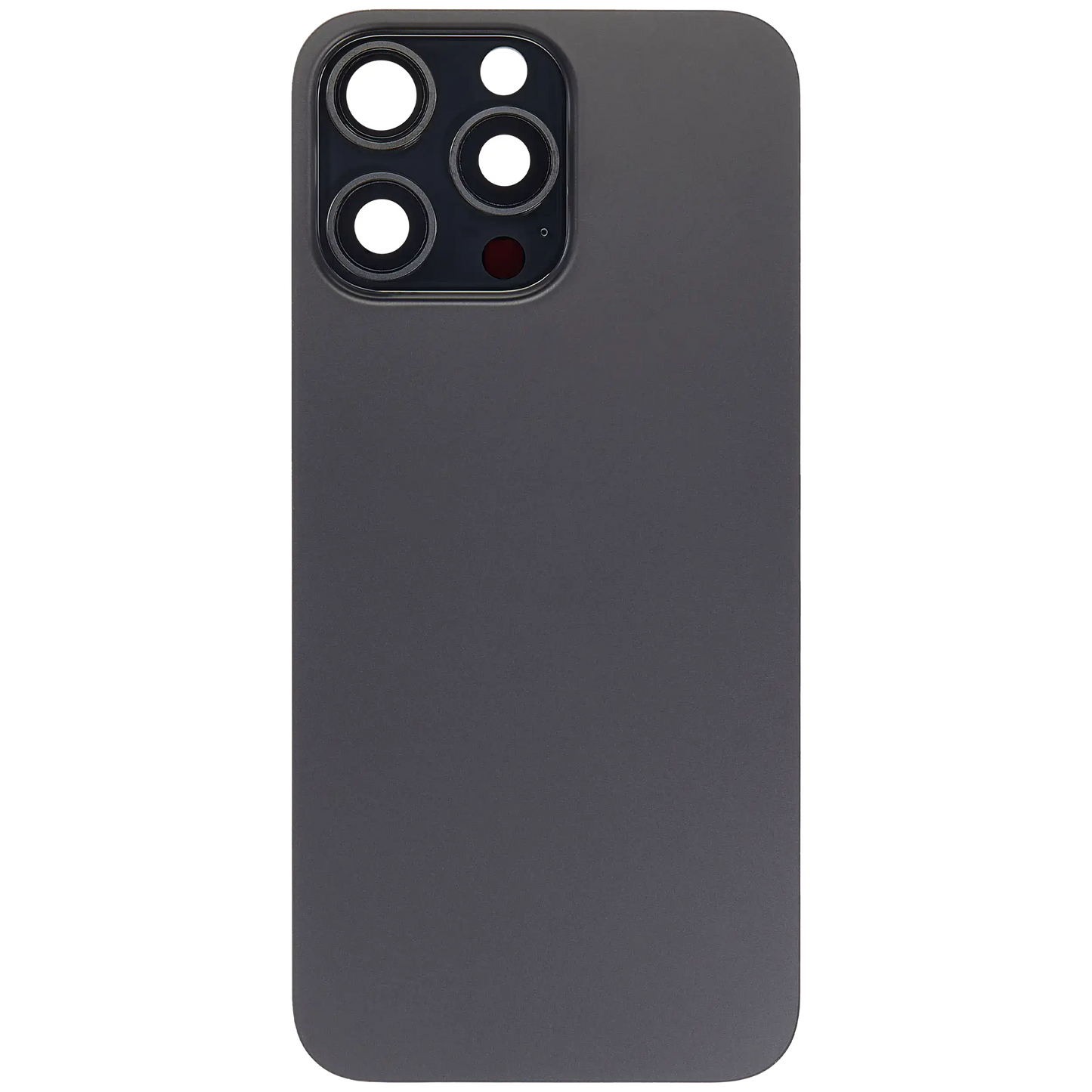 Back Glass w/ MagSafe Magnet For iPhone 15 Pro Max (Aftermarket) (Black Titanium) (No Logo)