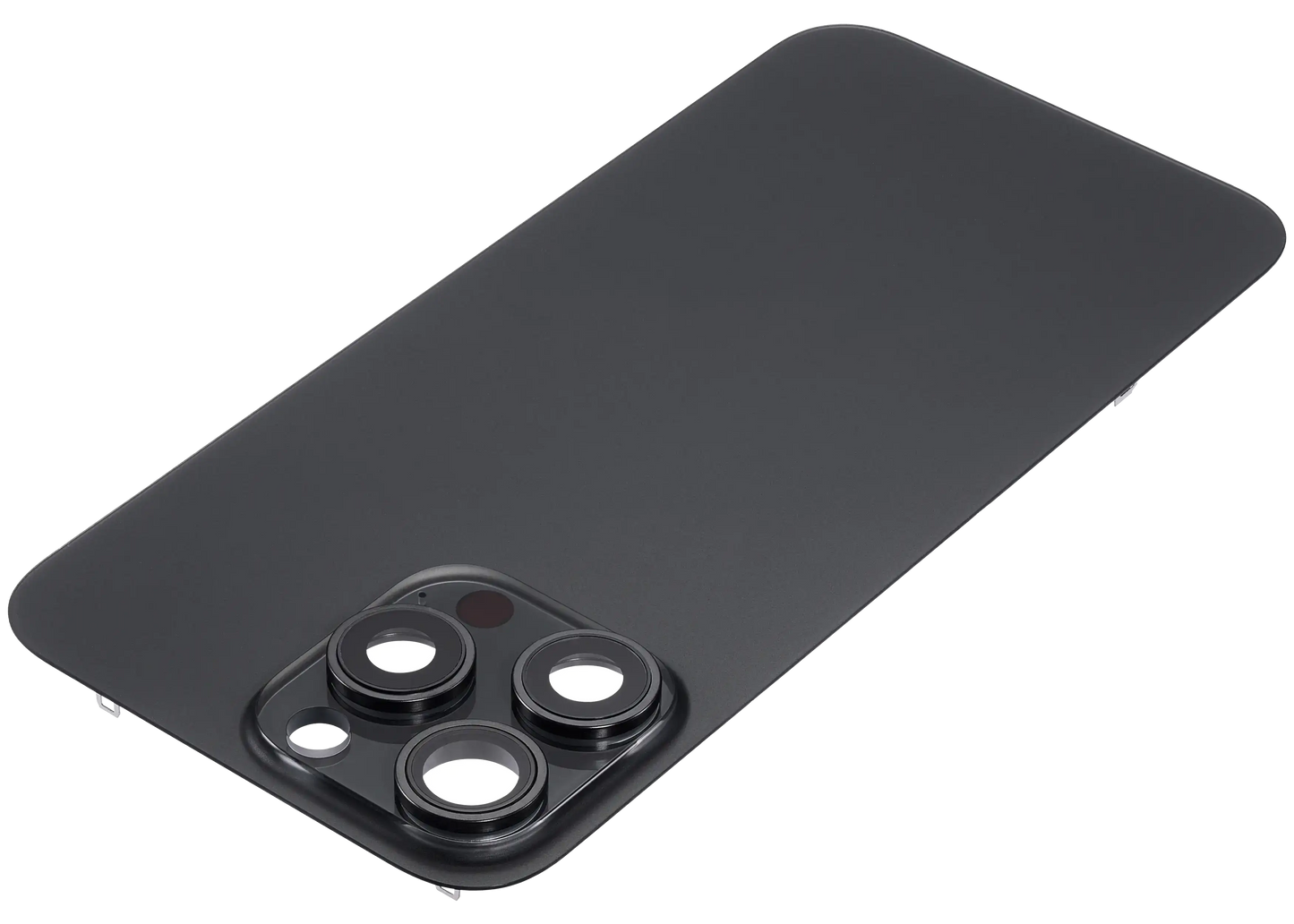 Back Glass w/ MagSafe Magnet For iPhone 15 Pro Max (Aftermarket) (Black Titanium) (No Logo)
