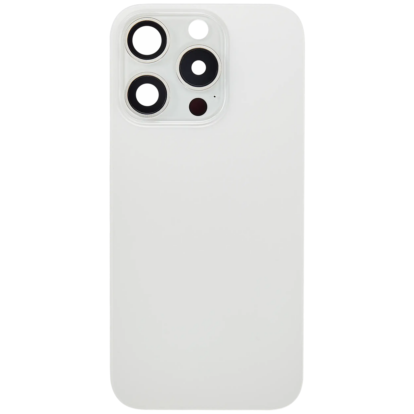 Back Glass w/ MagSafe Magnet For iPhone 15 Pro (Aftermarket) (White Titanium) (No Logo)