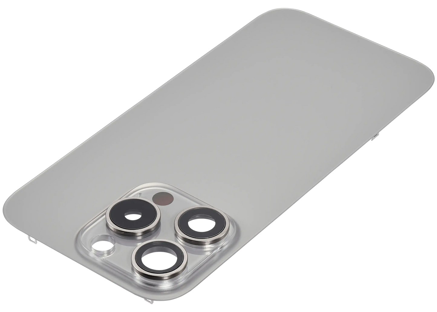 Back Glass w/ MagSafe Magnet For iPhone 15 Pro (Aftermarket) (Natural Titanium) (No Logo)
