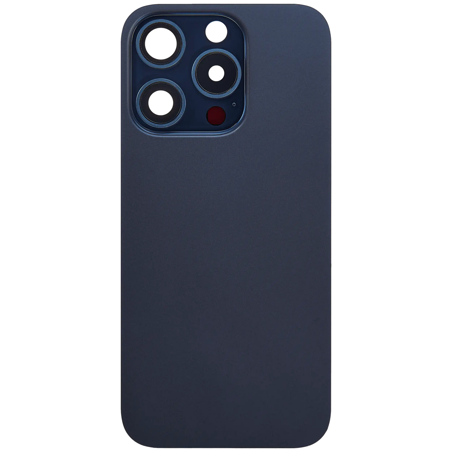 Back Glass w/ MagSafe Magnet For iPhone 15 Pro (Aftermarket) (Blue Titanium) (No Logo)