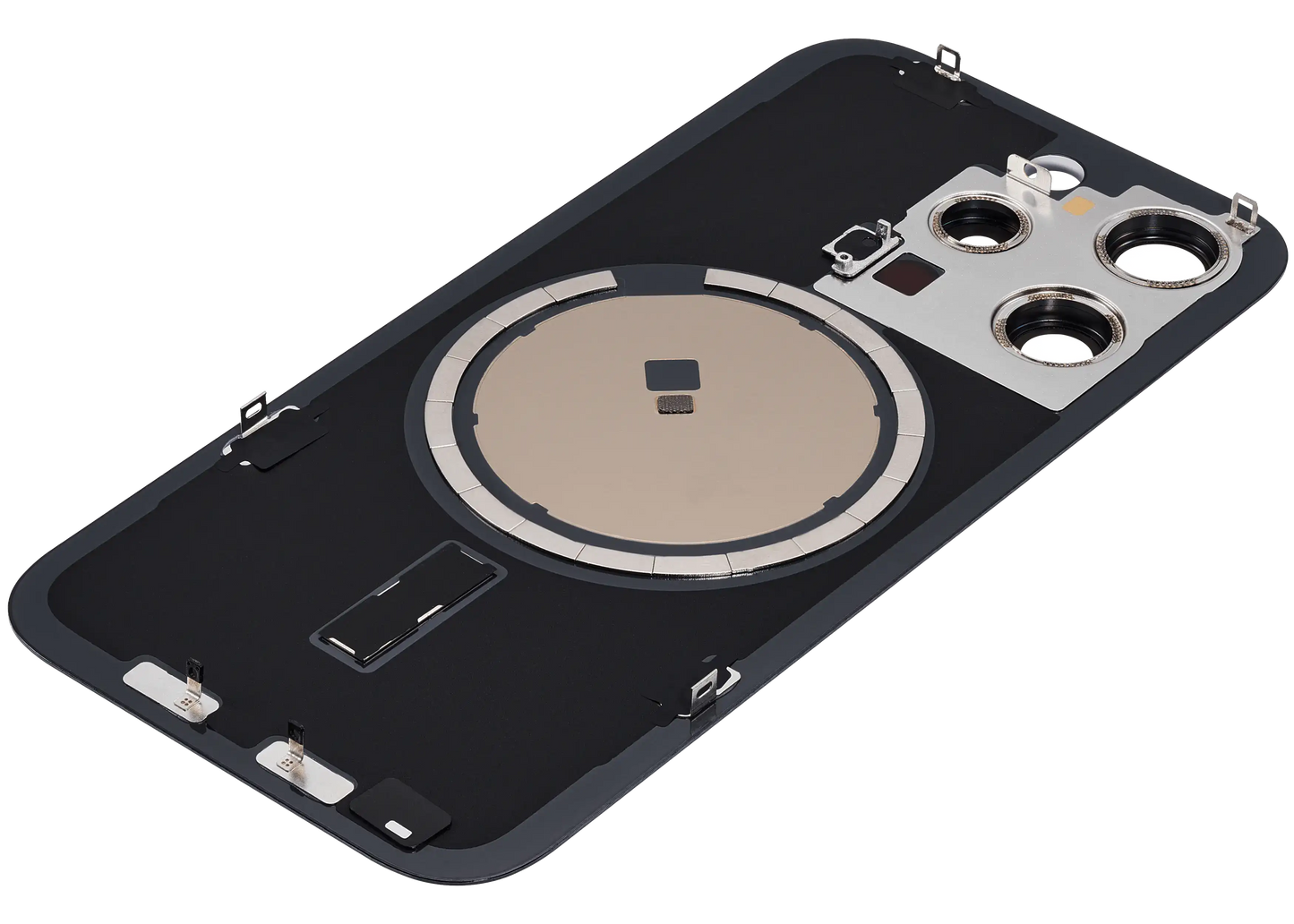 Back Glass w/ MagSafe Magnet For iPhone 15 Pro (Aftermarket) (Blue Titanium) (No Logo)