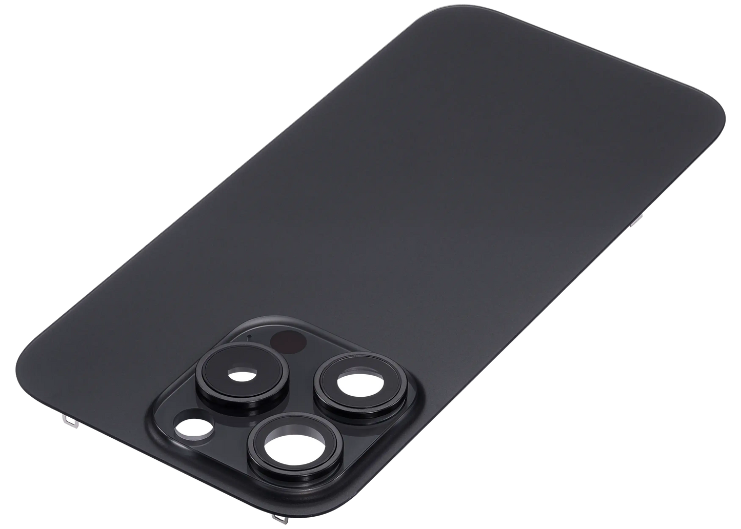 Back Glass w/ MagSafe Magnet For iPhone 15 Pro (Aftermarket) (Black Titanium) (No Logo)