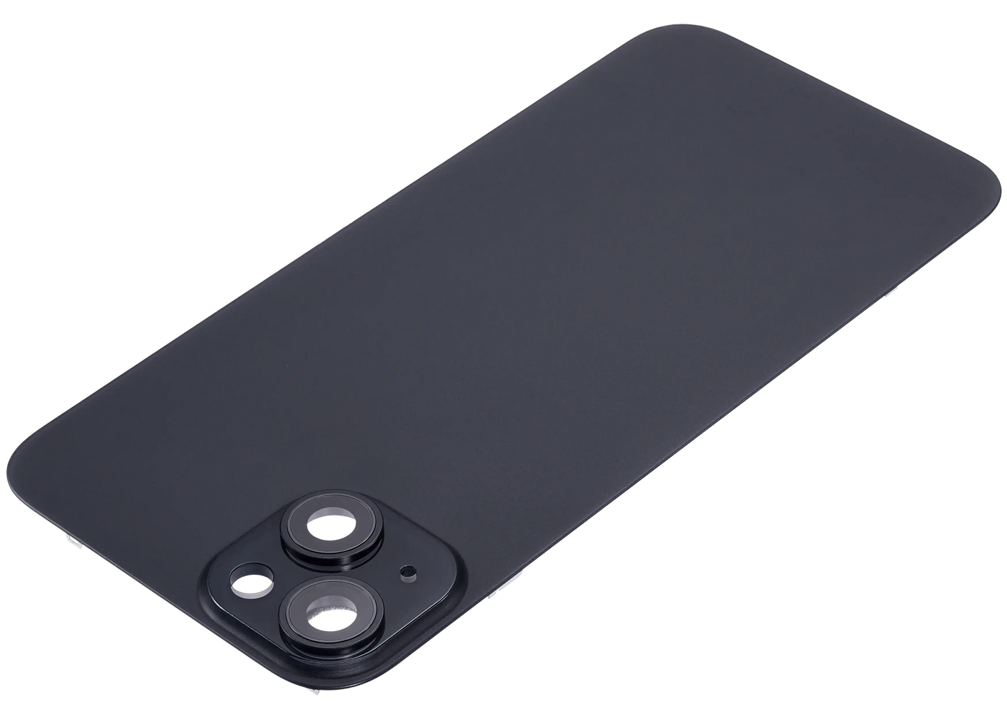 Back Glass w/ MagSafe Magnet For iPhone 15 Plus (Aftermarket) (Black) (No Logo)