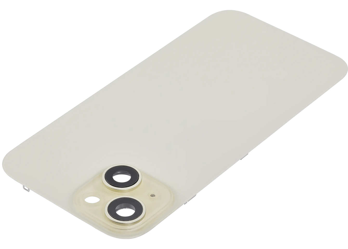 Back Glass w/ MagSafe Magnet For iPhone 15 (Aftermarket) (No Logo) (Yellow)
