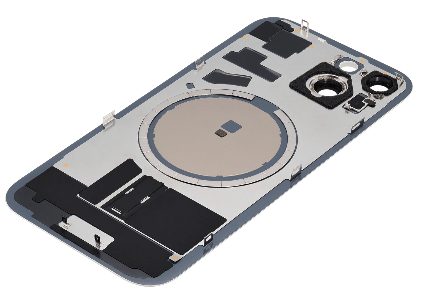 Back Glass w/ MagSafe Magnet For iPhone 15 (Aftermarket) (No Logo) (Yellow)