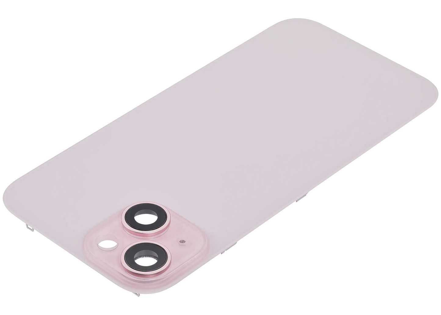 Back Glass w/ MagSafe Magnet For iPhone 15 (Aftermarket) (Pink) (No Logo)