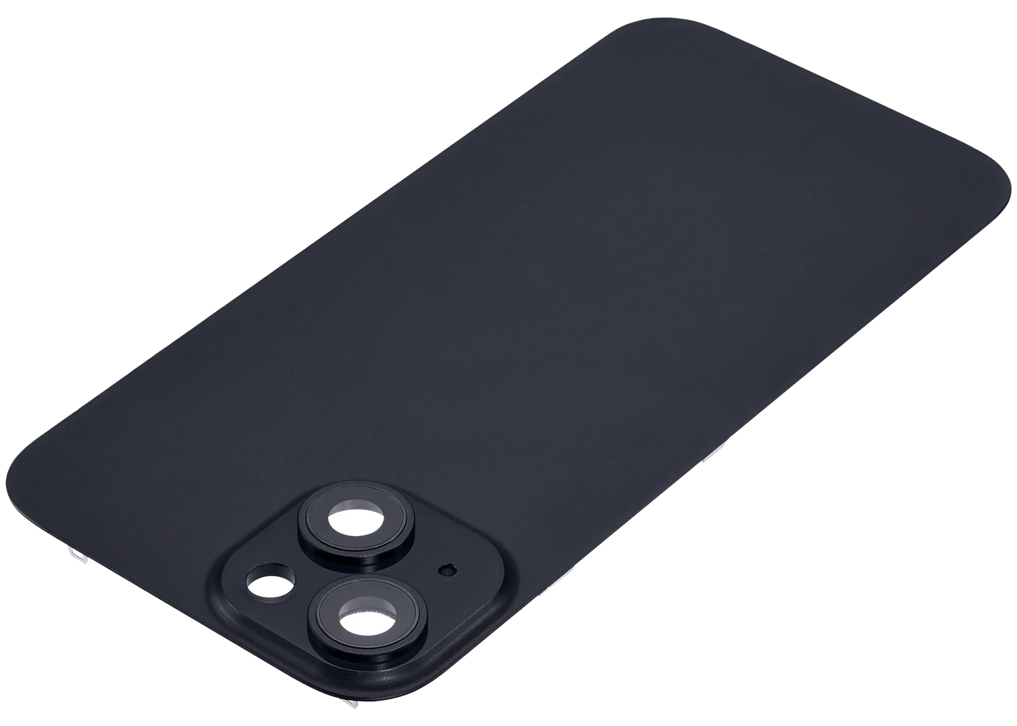 Back Glass w/ MagSafe Magnet For iPhone 15 (Aftermarket) (Black) (No Logo)