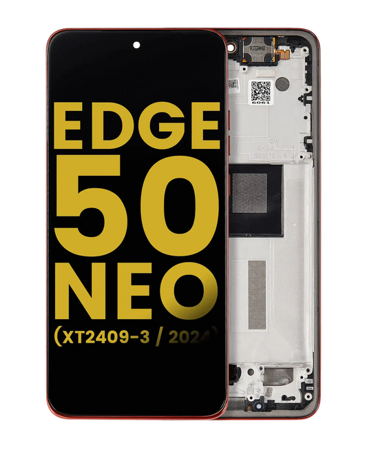 OLED Assembly With Frame For Motorola Moto Edge 50 Neo (XT2409-3 / 2024) (Refurbished) (Poinciana) | SKU 107082133242 | image 1