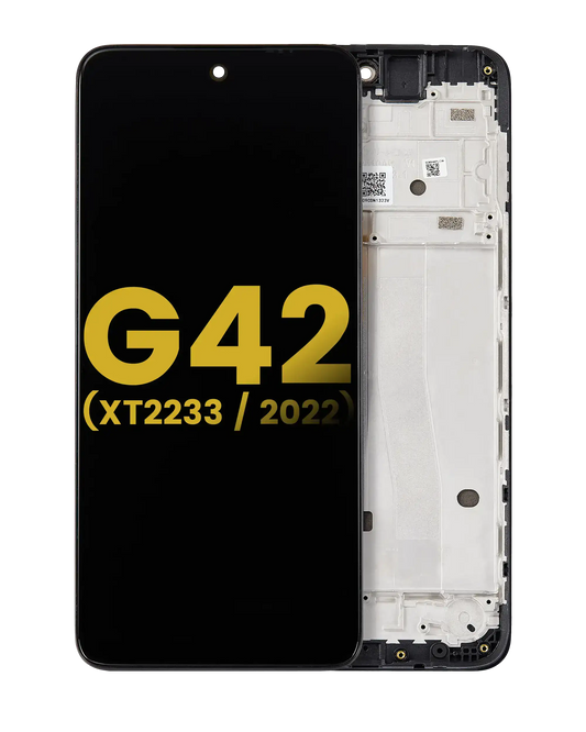 OLED Assembly With Frame For Motorola Moto G42 (XT2233 / 2022) (Refurbished) (All Colors) replacement part SKU 107082133238 image 1