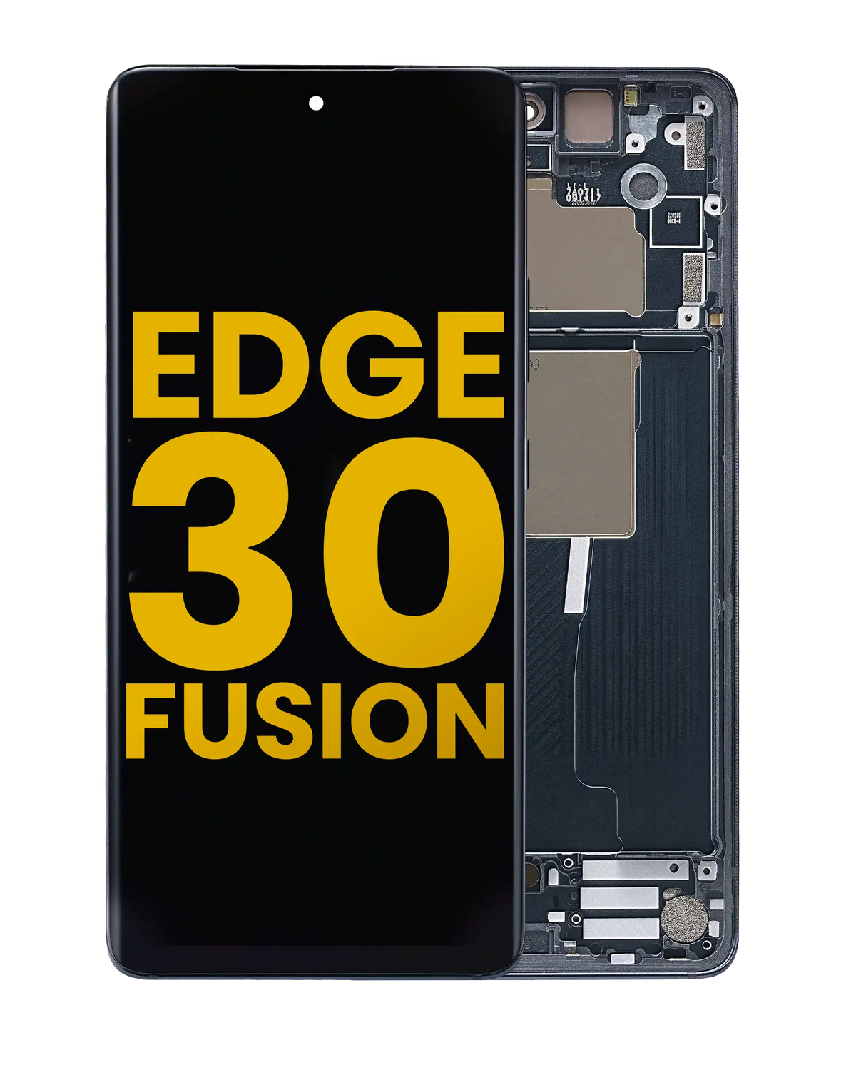 OLED Assembly With Frame For Motorola Moto Edge 30 Fusion (XT2243 / 2022) (Refurbished) (Cosmic Gray) | SKU 107082133602 | image 1