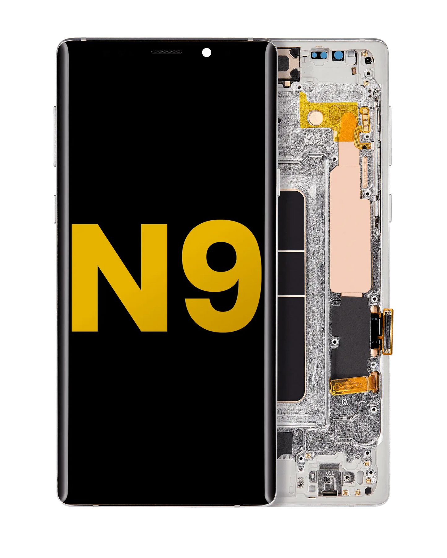 OLED Assembly With Frame For Samsung Galaxy Note 9 (Refurbished) (Cloud Silver)