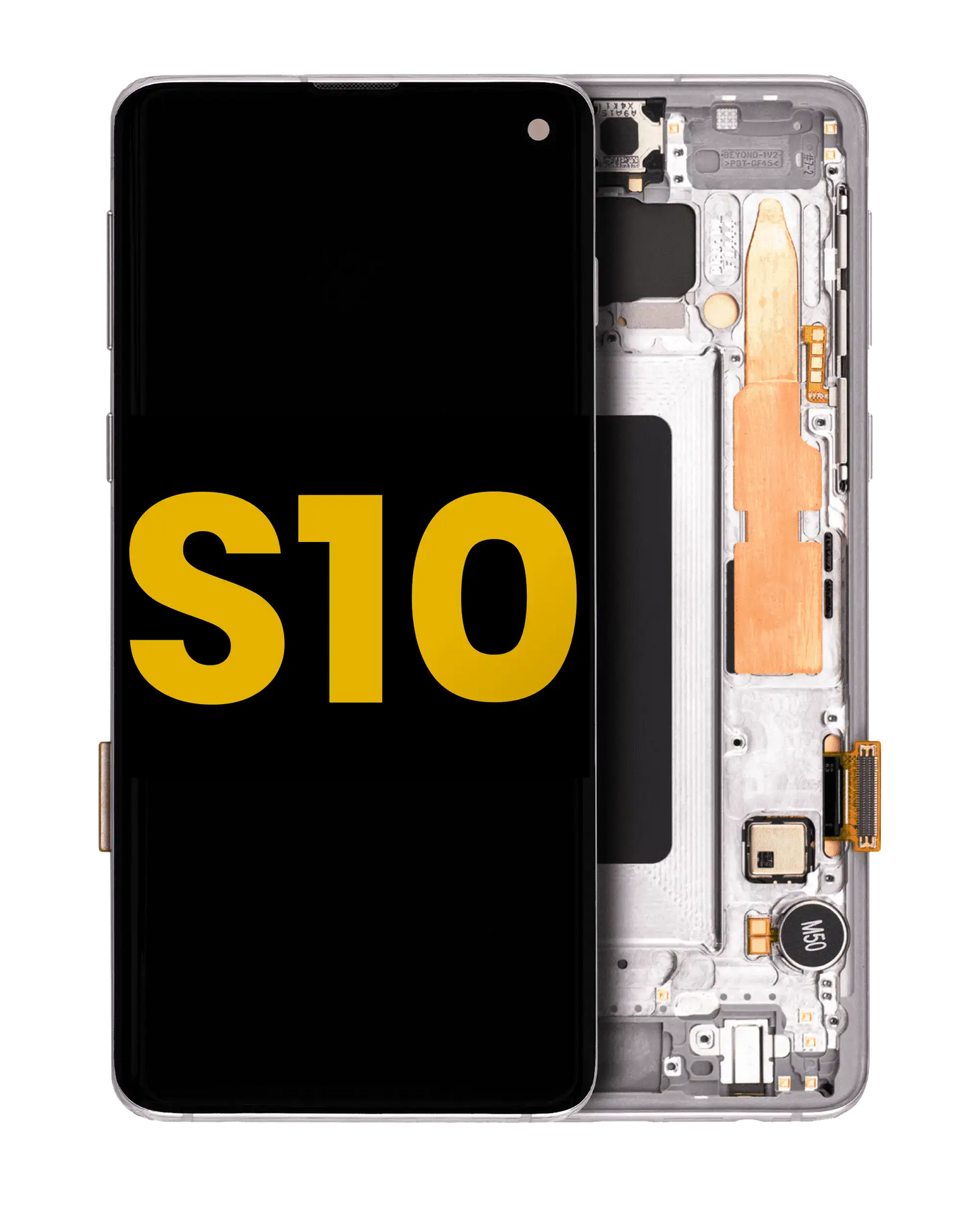 OLED Assembly With Frame For Samsung Galaxy S10 (Refurbished) (Prism White)
